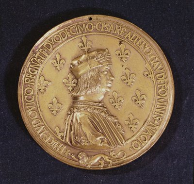 Medal Depicting Louis XII by Nicolas and Saint Priest, Jehan de Le Clerc